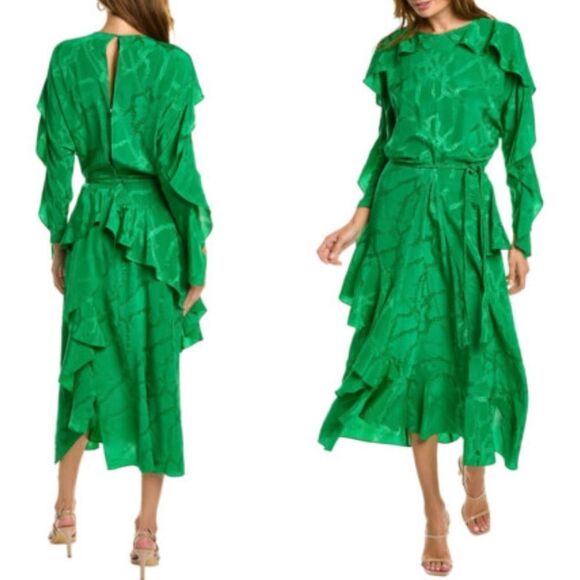 NWTs Zadig & Voltaire Ritana Chains Silk Dress Size Large - Picture 1 of 17